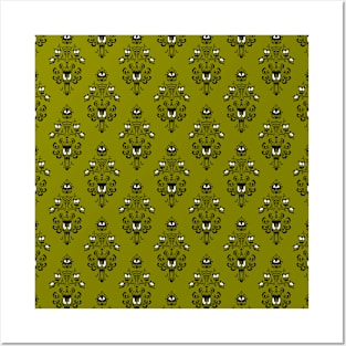 Haunted Mansion Wallpaper Olive Green #Bold Posters and Art